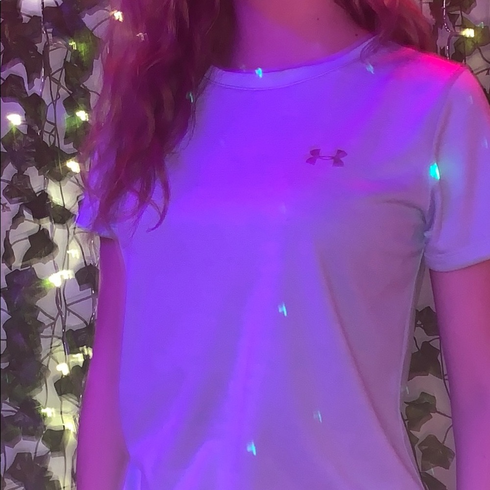 Blue under armor athletic shirt